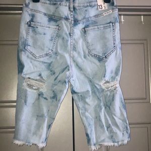 Distressed Bermuda Shorts